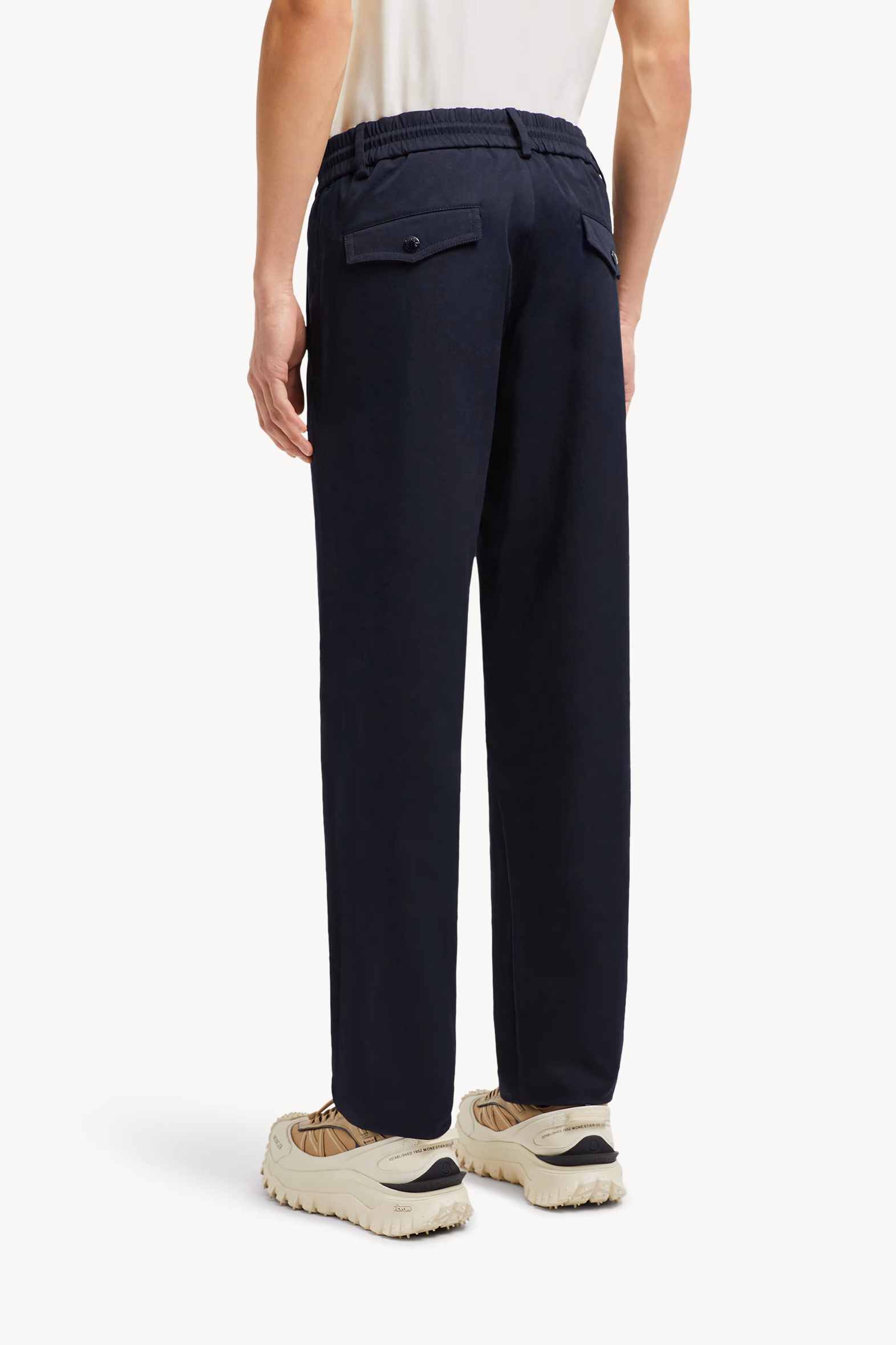 Pantalón chino de gabardina de algodón Hombre Azul marino Moncler 5